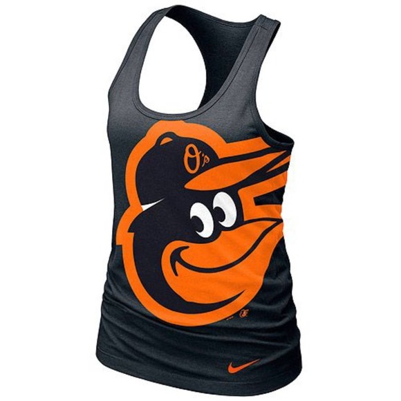 Nike Tops - NIKE WOMENS BALTIMORE ORIOLES RACERBACK BASEBALL GAMEDAY TEAM GEAR FAN GEAR TANK
